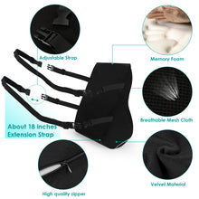 Feagar Lumbar Support Pillow/Back Cushion, Memory Foam Orthopedic Backrest for Car Seat, Office/Computer Chair and Wheelchair,Breathable & Ergonomic Design for Back Pain Relief