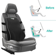Lumbar Pillows Feagar, Memory Foam Pillows Back Cushion Lumbar Support for Car Home Office Chair,Ergonomics Orthopedic Design Relieve Back Sciatica and Tailbone Pain,Black