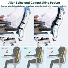 Feagar Lumbar Support Pillow/Back Cushion, Memory Foam Orthopedic Backrest for Car Seat, Office/Computer Chair and Wheelchair,Breathable & Ergonomic Design for Back Pain Relief