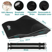 Lumbar Pillows Feagar, Memory Foam Pillows Back Cushion Lumbar Support for Car Home Office Chair,Ergonomics Orthopedic Design Relieve Back Sciatica and Tailbone Pain,Black