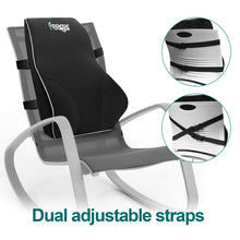 Lumbar Pillows Feagar, Memory Foam Pillows Back Cushion Lumbar Support for Car Home Office Chair,Ergonomics Orthopedic Design Relieve Back Sciatica and Tailbone Pain,Black