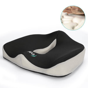Feagar Seat Cushion, Memory Foam Chair Cushion Pads for Low Back, Breathable Posture Seat Pads for Office Chairs, Wheelchair, Kitchen Chairs, Recliner, Car Seats, Desk Chairs